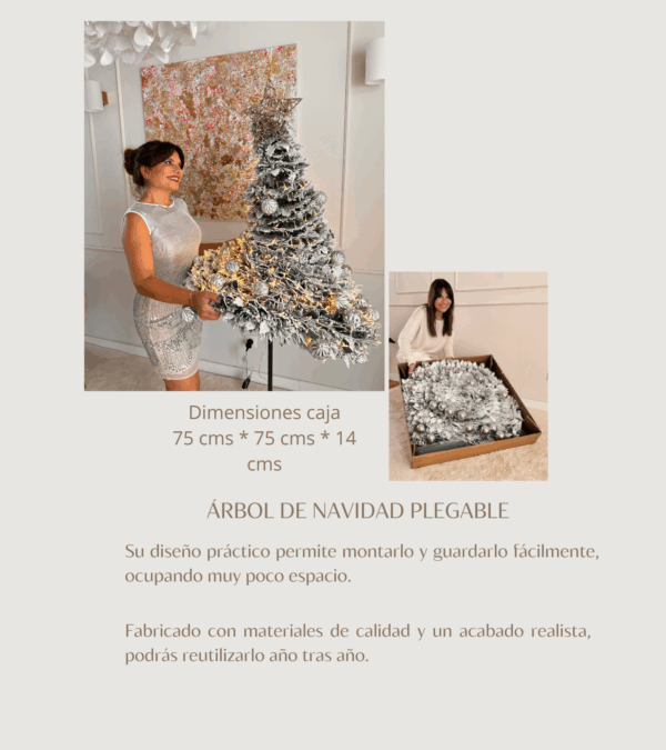 Rosé Home silver silver Christmas tree Nordic - Image 3