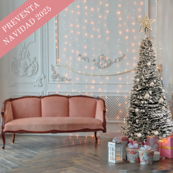 Árbol de Navidad Rosé Home plateado Nordic