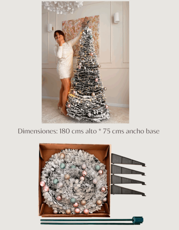 Árbol de Navidad Rosé Home pastel - Image 4